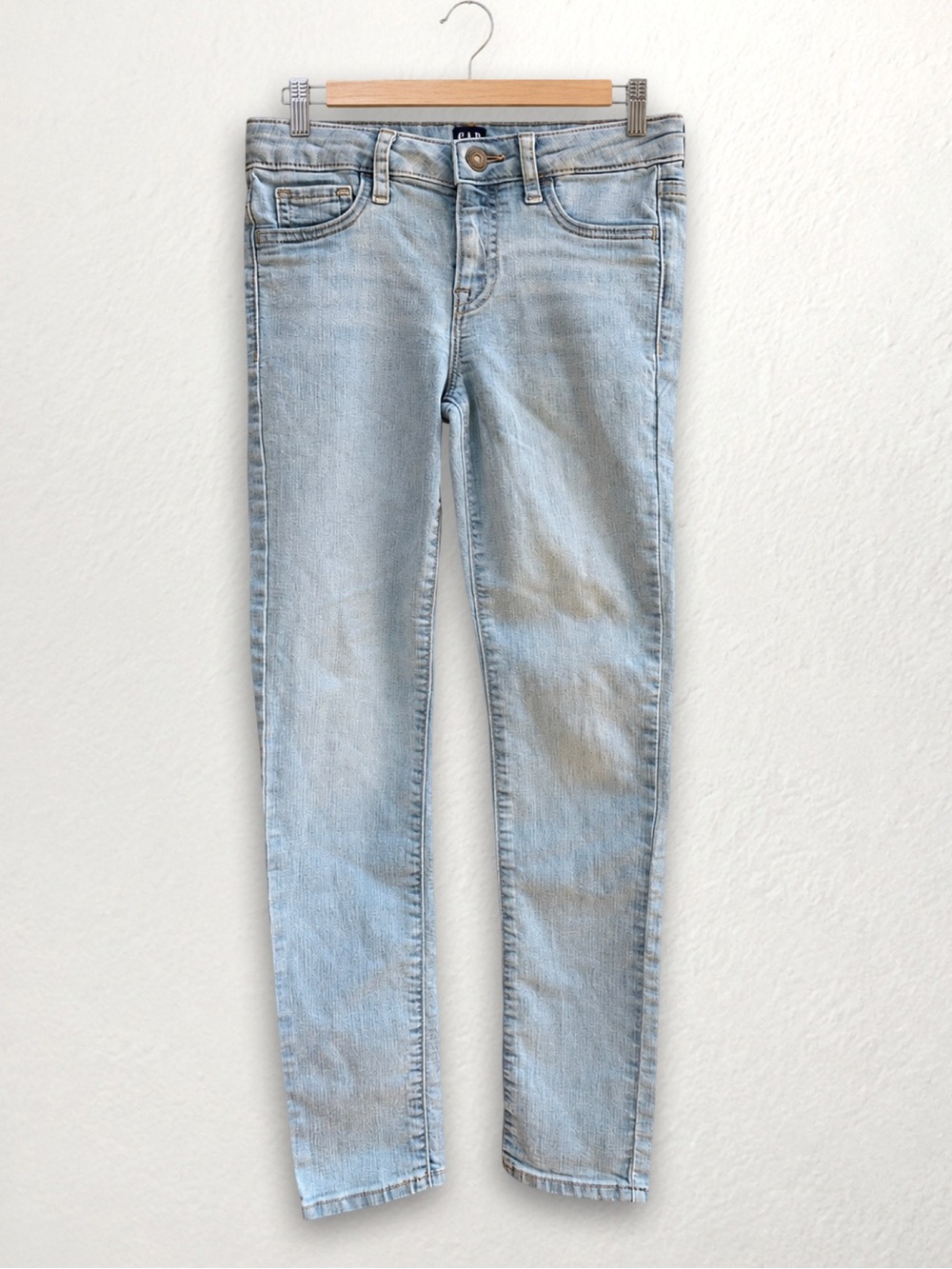 GAP Denim Girls Size 8 Stretch Super Skinny Jeans Light Wash Jeggings
